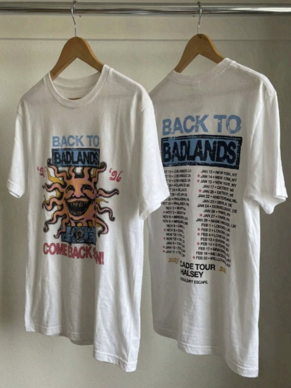 Halsey Back To Badlands The Tour 2025 T-Shirt Reprint